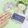 100Pcs 5 Styles 304 & 201 & 316 Surgical Stainless Steel Pendants STAS-SC0006-84-3