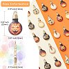 30Pcs 6 Styles Printed Alloy Enamel Pendants ENAM-CJ0005-11-2