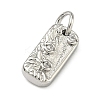 Five Elements Theme Brass Micro Pave Clear Cubic Zirconia Charms KK-F934-02A-P-2