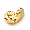 Brass Cubic Zirconia Pendants KK-M295-13G-P-2