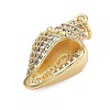 Brass With Cubic Zirconia Pendants KK-Q006-07G-2