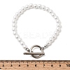 Plastic Pearl Beaded Bracelets for Women BJEW-L716-02P-5