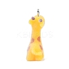 Animal Shape Flocky Resin Pendants RESI-Q229-01J-3