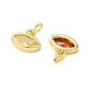 Brass Micro Pave Cubic Zirconia Pendants KK-L264-04G-2