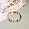 Woman's 304 Stainless Steel Cuban Link Chain Bracelets X-BJEW-JB05611-01-1