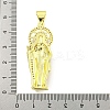 Rack Plating Brass Micro Pave Clear Cubic Zirconia Pendants KK-B091-21G-03-3