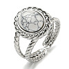 304 Stainless Steel Open Cuff Rings RJEW-C079-13P-01-1