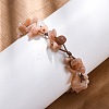Adjustable Natural Gemstone Braided Bead Bracelets for Women BJEW-U035-02-5