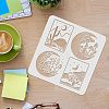 Plastic Reusable Drawing Painting Stencils Templates DIY-WH0172-395-3