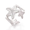 304 Stainless Steel Cuff Open Rings for Women RJEW-N052-14P-1