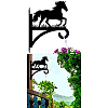 Iron Hanging Plant Hanger Bracket HJEW-WH0095-032-9