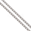 304 Stainless Steel Box Chain Lariat Necklaces NJEW-JN05889-5