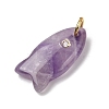 Natural Amethyst Pendants G-A297-01G-11-2