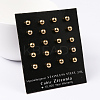 304 Stainless Steel Ball Stud Earrings EJEW-5558-5mm-G-2