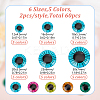 60Pcs 30 Styles Glass Craft Doll Eye DIY-HY0002-47-2