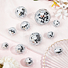 11Pcs 5 Style Plastic & Glass Disco Ball Cake Decorations FEPA-CP0001-01-4