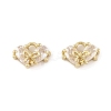 Brass Micro Pave Clear Cubic Zirconia Charms LS-KK-L212-20G-1