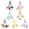 Milk Tea Cup Resin Pendant Decoration HJEW-YW00053-01-2