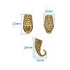 Tibetan Style Alloy Hook and Snake Head Clasps TIBE-TA0001-06AG-11