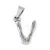Non-Tarnish 304 Stainless Steel Pendants STAS-F235-01P-V-1
