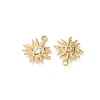Brass Micro Pave Cubic Zirconia Pendants KK-Z136-43A-G-2
