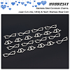 HOBBIESAY 20Pcs 2 Styles 201 Stainless Steel Connector Charms FIND-HY0001-18-4