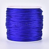 Round Nylon Satin Rattail Cord NWIR-WH0009-15A-09-1