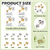 32Pcs 8 Styles 304 Stainless Steel Stud Earring Findings STAS-TA0002-97-3