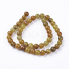 Natural Crackle Agate Stone Bead Strands G-R193-16-8mm-2