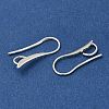 Brass Earring Hooks KK-H502-12S-2