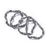 Natural Labradorite Bead Stretch Bracelets BJEW-K213-33-1