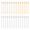 30Pcs 2 Colors 304 Stainless Steel Chain Extender FIND-UN0004-16-1