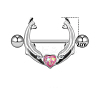 304 and 316 Surgical Stainless Steel Nipple Rings WGB4D52-02-1