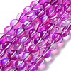 Synthetic Moonstone Beads Strands G-P528-J02-06-1