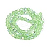 AB Color Plated Transparent Glass Beads Strands GLAA-G127-01-02K-3