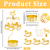 Stainless Steel Spinning Rotary Candle Holder Stand DIY-WH0304-976E-2
