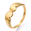 Ion Plating(IP) 304 Stainless Steel Wing Adjustable Ring for Women LS-RJEW-T027-10G-1