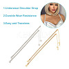 Brass Rhinestone Non-slip Bra Straps FIND-GO00010-6