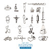 Tibetan Style Zinc Alloy Pendants TIBEP-TA0002-36AS-RS-22