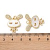 Brass Micro Pave Cubic Zirconia Pendants KK-B083-42G-3