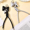 2Pcs 2 Colors Imitation Leather Keychain KEYC-CL0001-03B-7