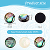   90Pcs 3 Colors Acrylic Imitation Shell Cabochons MACR-PH0001-65A-2