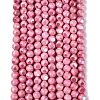 Ombre Effect Dyed Electroplate Opaque Glass Beads Strands EGLA-Q130-01A-16-2