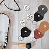 1 Set Friendship Theme Heart Double-Sided Engraved Stainless Steel Commemorative Decision Maker Coin AJEW-GL0001-60-4