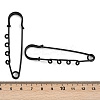 Ion Plating(IP) 304 Stainless Steel Safety Pins Brooch Findings STAS-K252-05B-EB-2
