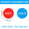 8Pcs 2 Colors Acrylic Public Signs AJEW-CP0007-38B-2