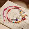 2Pcs Mother's Day Brass Charm Bracelets ST5859-3-1