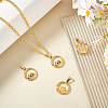 4Pcs 2 Styles Ion Plating(IP) 304 Stainless Steel Pendants STAS-UN0061-11-2