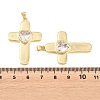 Brass Glass Pendants KK-P353-12G-04-3