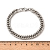 304 Stainless Steel Cuban Chain Bracelets for Men BJEW-B140-06A-5